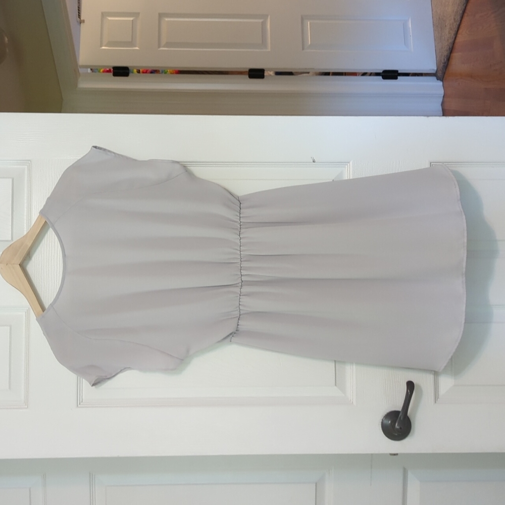 Lush Light Grey Dress